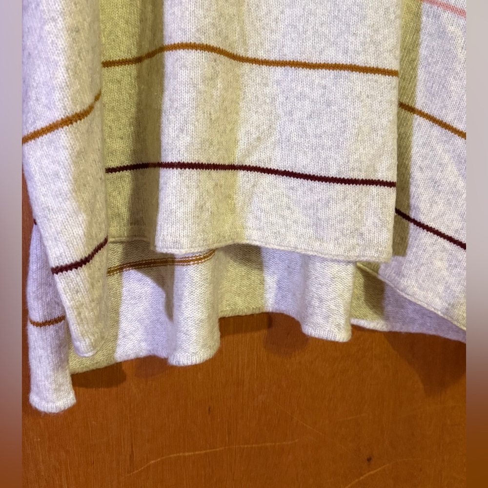 Loft Striped Turtleneck Sweater - Cream and Multicolor - Picture 5 of 8